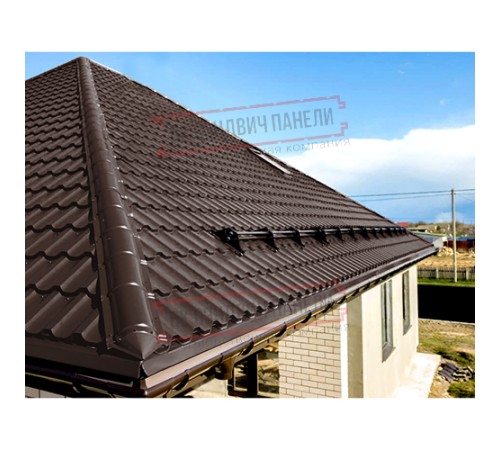 Планка конька круглого R110х2000 ПРМ-8017-0.5