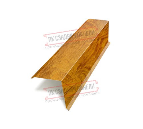 Планка торцевая 135х145х2000 ECOSTEEL_T-ЗолотойДуб-0.5