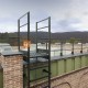 Вертикальная пожарная лестница П1-1 с площ. 800х800 ОЦ L=9450мм