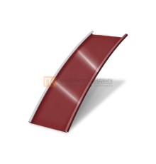 Продольно гнутый фальц гладкий 0,5 RAL 3011 Satin