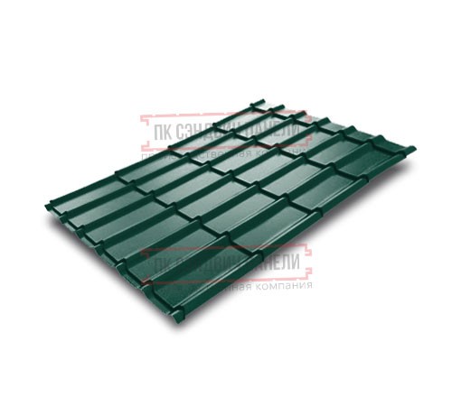 Металлочерепица Экоррей RAL6005 Полиэстер-0.3