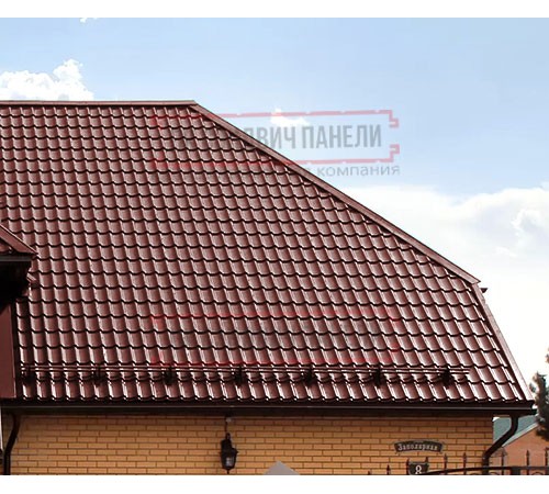 Металлочерепица Классик RR29 GreenCoat Pural-0,5