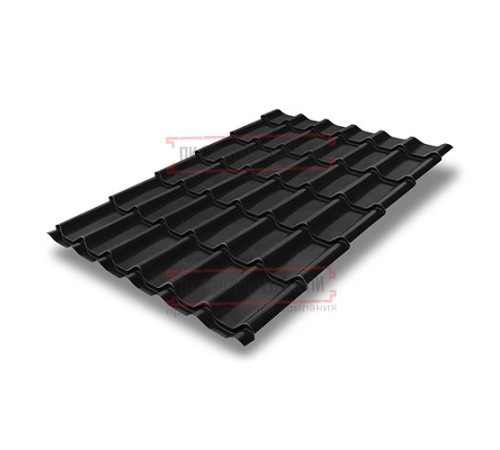 Металлочерепица Классик RAL9005 Quarzit lite-0,5