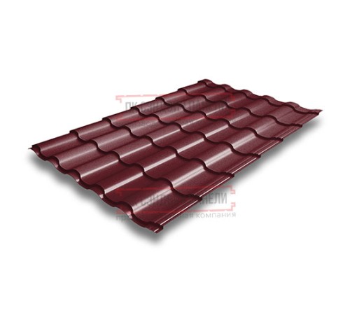 Металлочерепица Кредо RAL3005 Velur-0,5