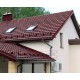 Металлочерепица Квинта плюс 3D RAL3005 Полиэстер-0,45