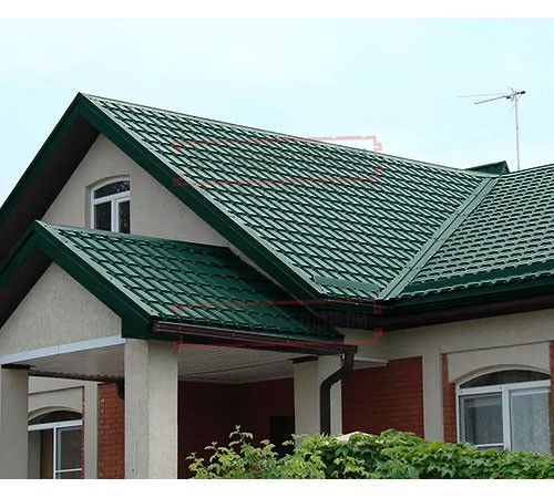 Металлочерепица Монкатта RAL6005 Satin-0,5