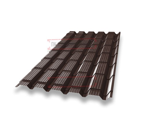 Металлочерепица Монкатта RAL8017 Drap-0,45