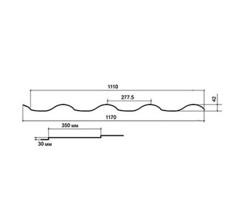 Металлочерепица Монтерроса-M RR32 Norman-0.5
