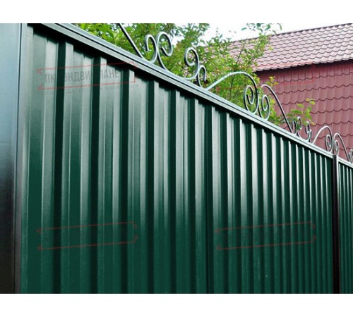Профилированный лист С-15-1190-0.5 (с гранью) (Rooftop Matte) RAL 6005