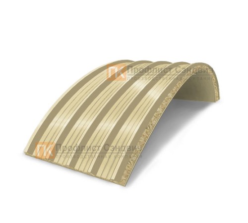 Сэндвич-панели арочные с минеральной ватой, ширина 1000 мм, толщина 60 мм, 0.5/0.5, RAL1014