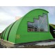 Сэндвич-панели арочные с пенополиуретаном, ширина 1000 мм, толщина 60 мм, 0.5/0.5, RAL6018