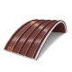 Сэндвич-панели арочные с пенополистиролом, ширина 1000 мм, толщина 50 мм, 0.5/0.5, RAL3009