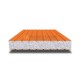 Сэндвич панели без замков с пенополистиролом, ширина 1000 мм, толщина 10 мм, 0.5/0.5, RAL2004