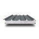 Сэндвич панели кровельные с пенополистиролом, ширина 1200 мм, толщина 60 мм, 0.5/0.5, RAL7011