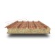 Сэндвич панели кровельные с минеральной ватой, ширина 1000 мм, толщина 20 мм, 0.5/0.5, кирпичная кладка