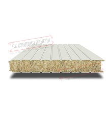 Сэндвич панели стеновые с минеральной ватой, ширина 1000 мм, толщина 20 мм, 0.5/0.5, RAL9002