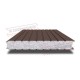Сэндвич панели стеновые с пенополистиролом, ширина 1200 мм, толщина 100 мм, 0.5/0.5, RAL8017