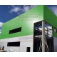 Угловая сэндвич-панель вертикальная из пенополистирола, 0.5/0.5, ширина 1200 мм, толщина 10 мм, RAL6018