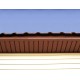 Софит металлический без перфорации 0,5 Satin Мatt с пленкой RAL 8004 терракота