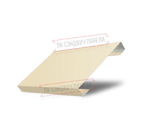 Ламель лицевая 150 жалюзи Texas 0,5 Satin с пленкой RAL 1015 светлая слоновая кость