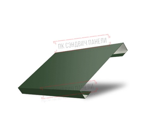 Ламель лицевая 150 жалюзи Texas 0,5 Velur RAL 6020 хромовая зелень