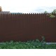 Профнастил фигурный С10 - 0,5 Окрас - Б, Rooftop Matte с пленкой RAL 8017 шоколад.
