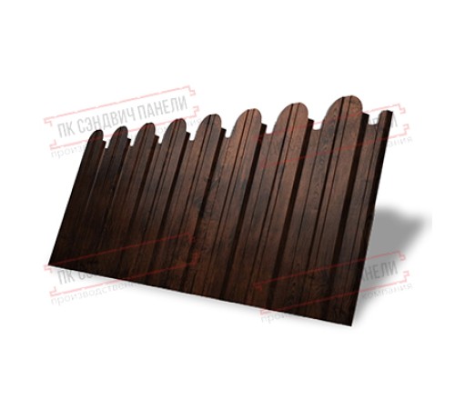 Профнастил фигурный С10 - 0,45 Окрас - А, Print Elite Cherry Wood.