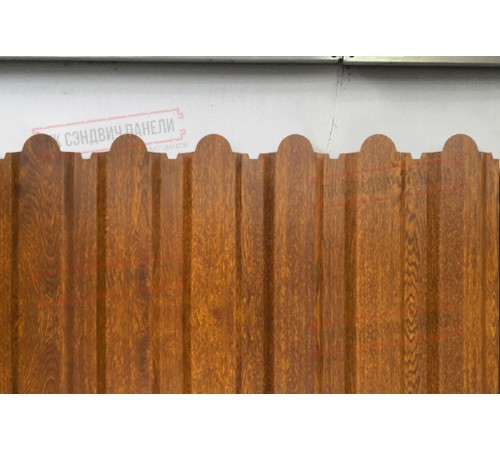 Профнастил фигурный С20 - 0,45 Окрас - А, Print Elite Cherry Wood.