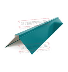 Планка конька плоского простая 145х145х2000 ПЭ-5021-0.45