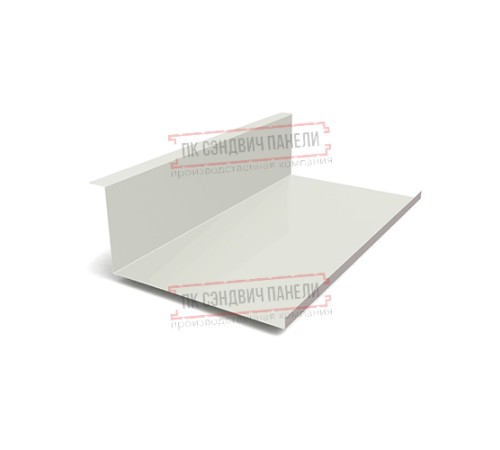 Планка примыкания нижняя 250х122х2000 Norman ПЭ-9002-0.5