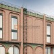 Пожарная лестница П1-1 с площ. 800х800 ОЦ L=6300мм