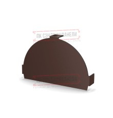 Заглушка конька круглого простая Norman ПЭ-8017-0.5