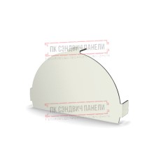 Заглушка конька круглого простая Norman ПЭ-9003-0.5