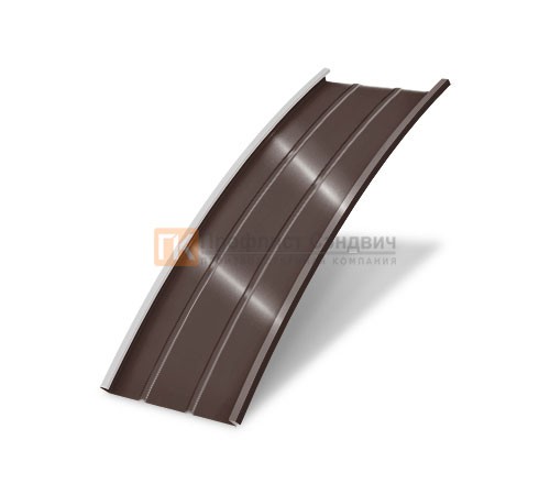 Продольно гнутый фальц профилированный 0,5 RR 887 GreenCoat Pural Matt
