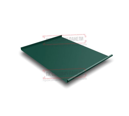 Фальц двойной стоячий 0,5 PurLite Мatt RAL6005 зеленый мох с пленкой на замках