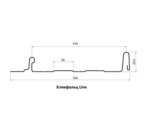 Кликфальц Line 0,5 PurLite Мatt с пленкой RAL8004 терракота