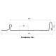 Кликфальц Line 0,5 PurLite Мatt с пленкой RAL7024 мокрый асфальт