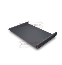 Кликфальц GL 0,5 GreenCoat Pural BT, matt RR23 темно-серый (RAL7024 мокрый асфальт) с пленкой на замках
