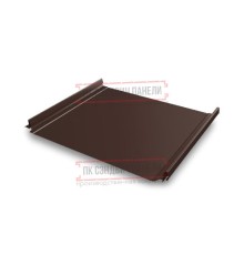 Кликфальц Pro 0,45 Drap ST RAL8017 шоколад с пленкой на замках
