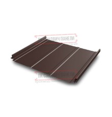 Кликфальц Pro Line 0,45 Drap RAL8017 шоколад с пленкой на замках