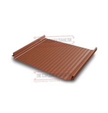 Кликфальц Pro Gofr 0,45 Drap RAL8004 терракота с пленкой на замках