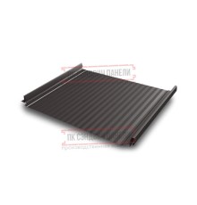 Кликфальц Pro Gofr 0,5 PurLite Matt RR32 темно-коричневый с пленкой на замках