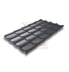 Металлочерепица Камея RAL7024 PurLite Мatt-0.5