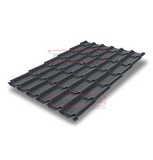Металлочерепица классик плюс RAL7024 Drap-0.45