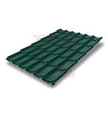 Металлочерепица классик плюс RAL6005 Satin-0.5