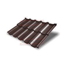 Металлочерепица модульная Квинта Uno 3D RAL8017 Rooftop Matte-0,5