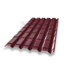 Металлочерепица Квадро профи RAL3005 Drap-0,45