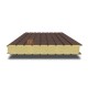 Сэндвич-панель для холодильных камер с пенополиизоциануратом, ширина 1000 мм, толщина 80 мм, 0.5/0.5, RAL8017