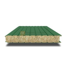 Сэндвич-панель для холодильных камер с минеральной ватой, ширина 1000 мм, толщина 40 мм, 0.5/0.5, RAL6002