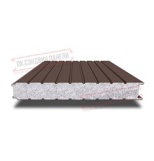 Сэндвич панели стеновые с пенополистиролом, ширина 1200 мм, толщина 200 мм, 0.5/0.5, RAL8017